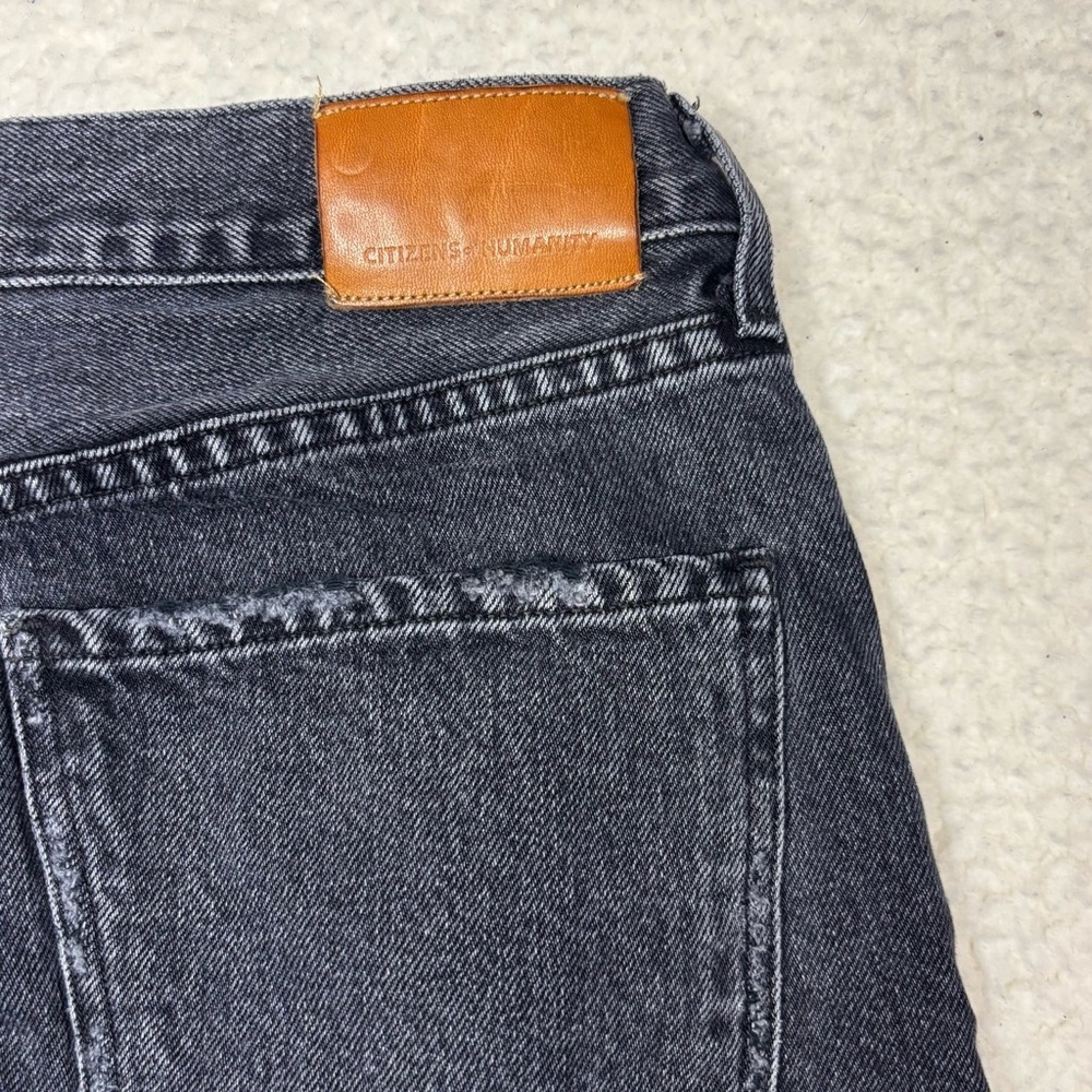 Citizens of Humanity Women Black Wash Ambrosio Bermuda Shorts - Picture 8 of 13